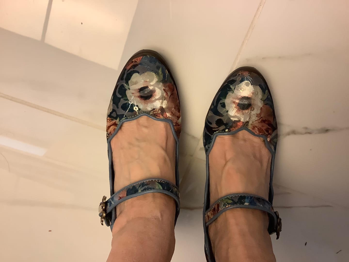 Customer photo review of Retro Handmade Embroidered Pumps
