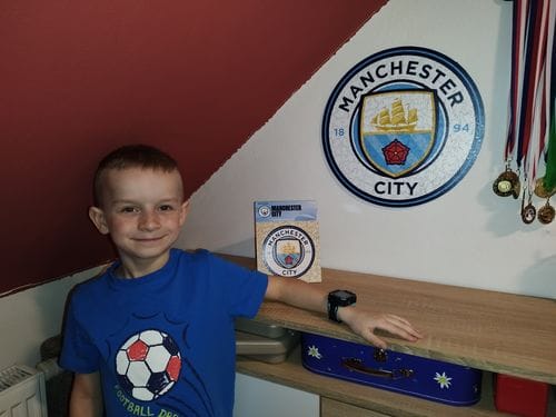 Customer photo review of Manchester City FC® Logo - Holzpuzzle