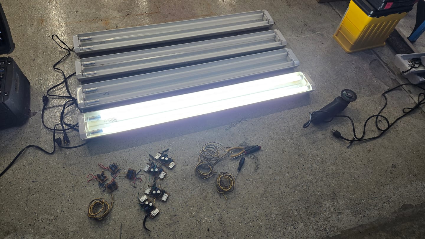Customer photo review of 4ft 18W LED Linear Tube - 25 Pack - T8 Glass Tubes - Single/Two End Bypass - Ballast Bypass - (UL Type B + DLC 5.1)