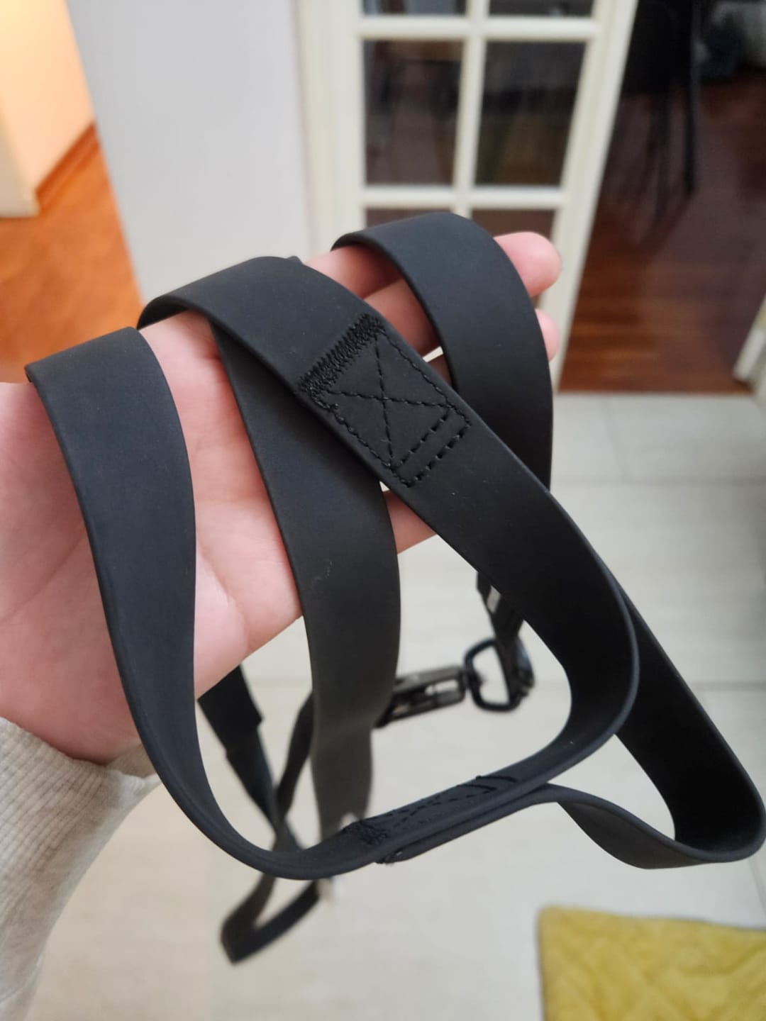 Customer photo review of Correa Multienganche para Perros - | PVC | 3 mts | Black