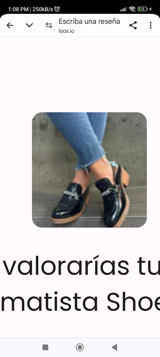 Customer photo review of Mocasín Cadenas Alto
