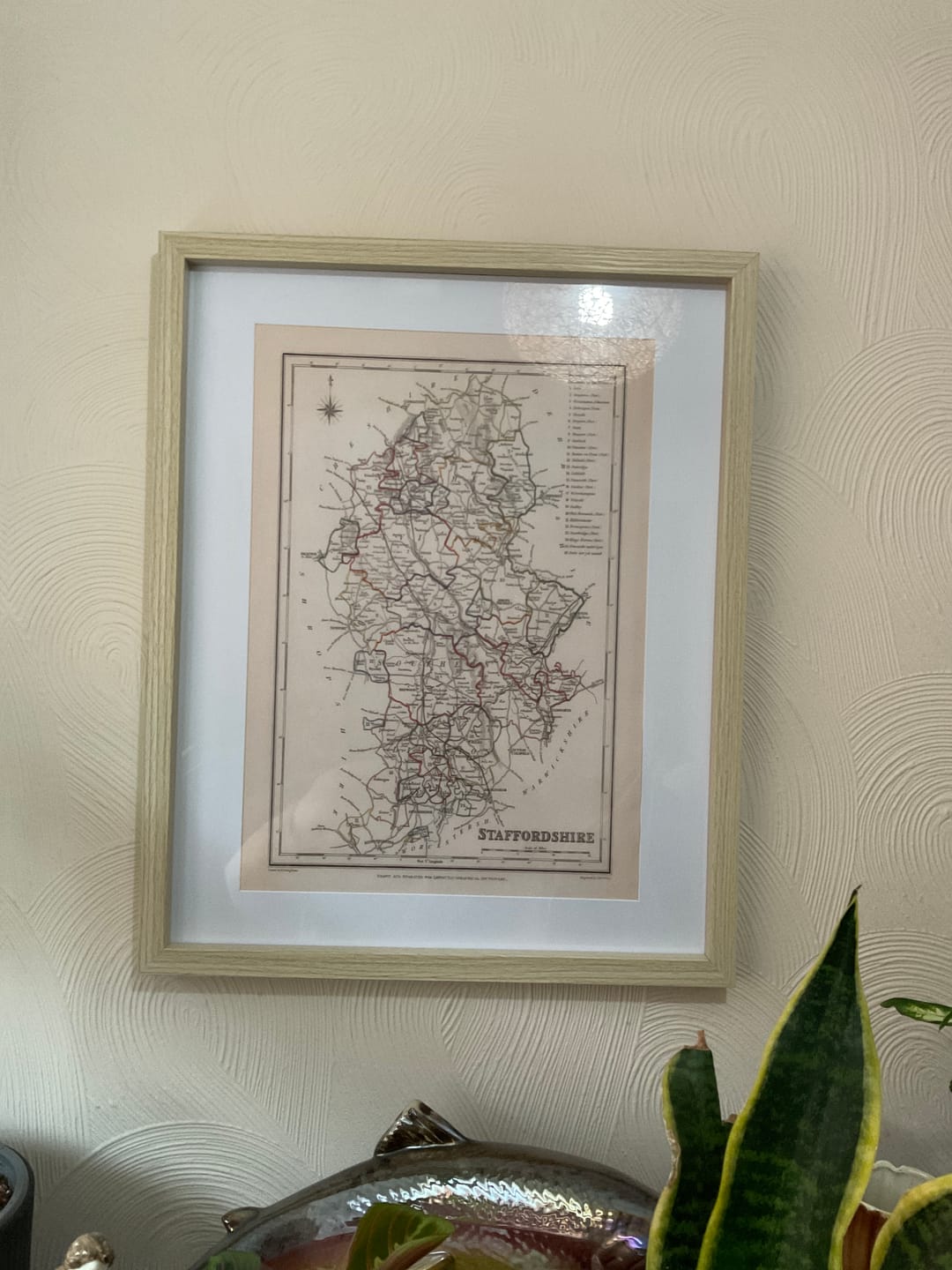 Customer photo review of Old Map of Staffordshire by Samuel Lewis, 1844: Wolverhampton, Stoke-on-Trent, Lichfield, Tamworth, Cannock Chase