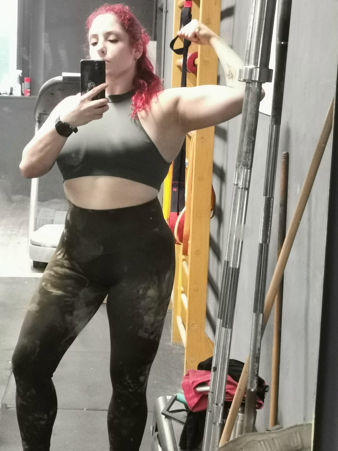 Customer photo review of Leggings Maltinto Verde Purgatorio