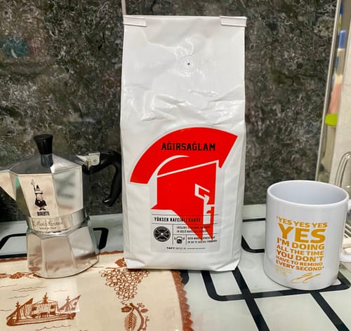 Customer photo review of Ağırsağlam Kahve 1kg.