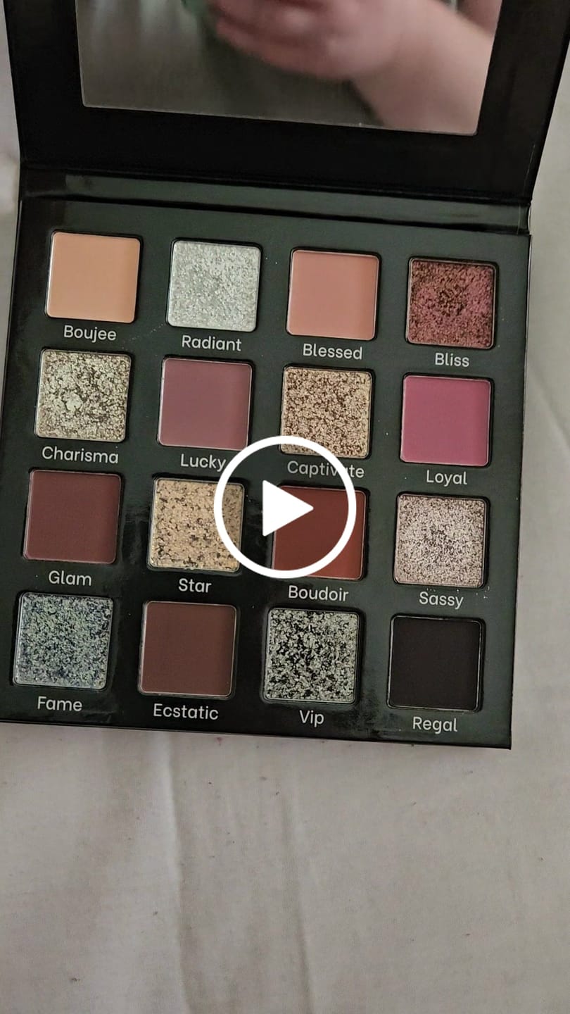 Customer video review of Boujee Boudoir Neutral Glam Eyeshadow Palette ( PRE ORDER 4 - 6 weeks )