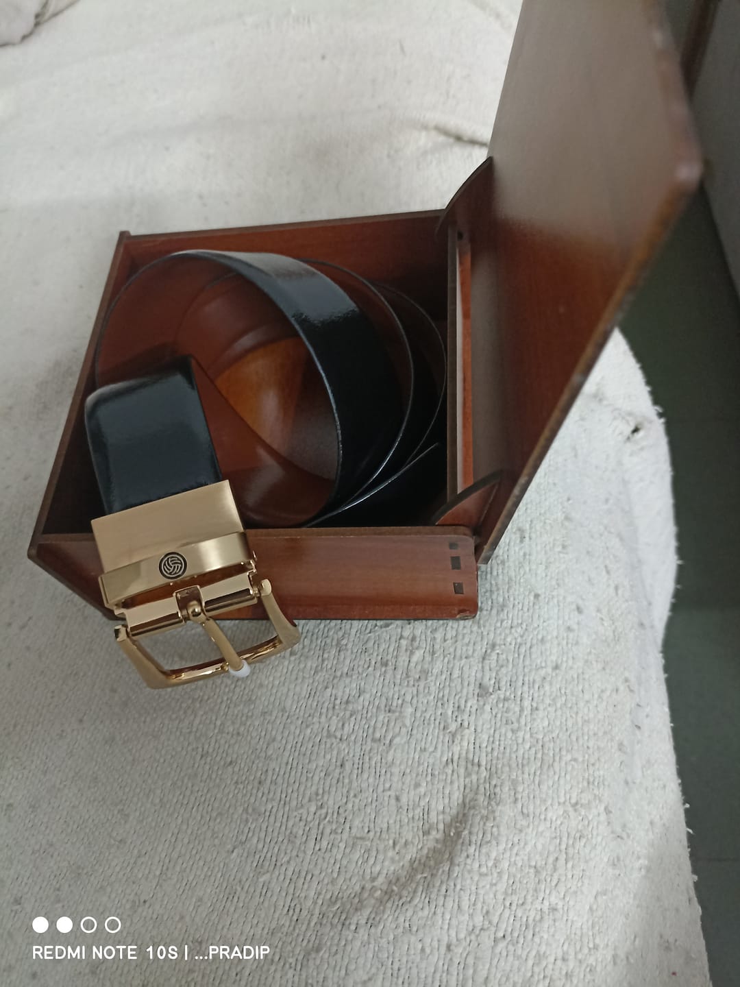 Customer photo review of Bacca Bucci Reversible Genuine Leather Formal Dress Belts