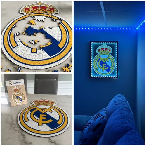 Customer photo review of Real Madrid CF® Logo - Holzpuzzle
