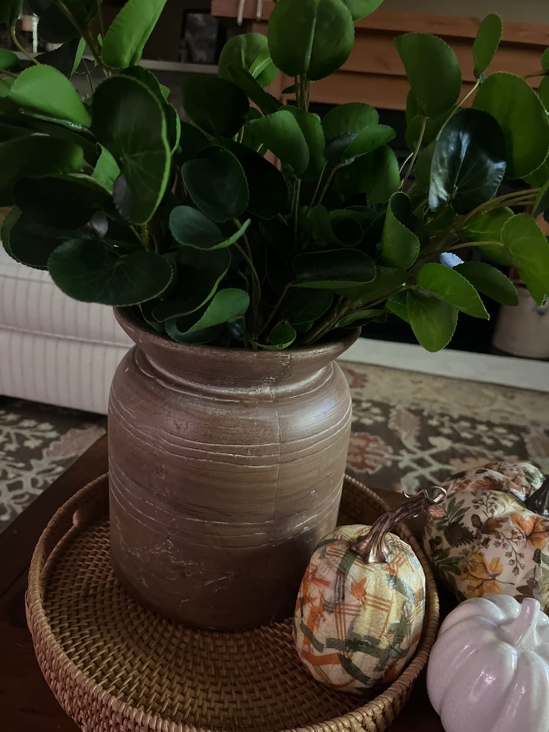 Customer photo review of Terra Cotta Line Pattern Pot