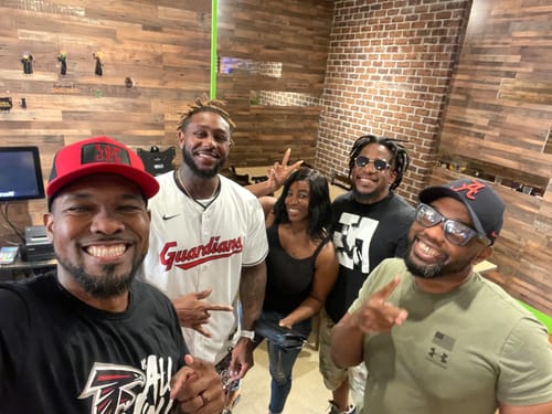 Customer photo review of Snapback Hats | Iron Addicts Brands | "I Am The One"  Black/Red Hat