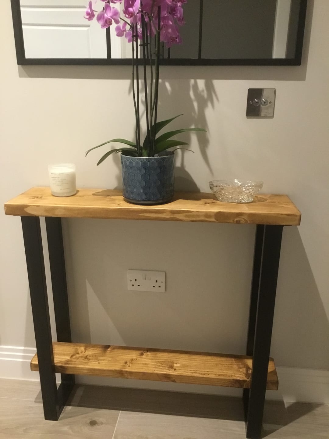 Customer photo review of Console Table with Shelf 22.5cm Depth | 84cm High