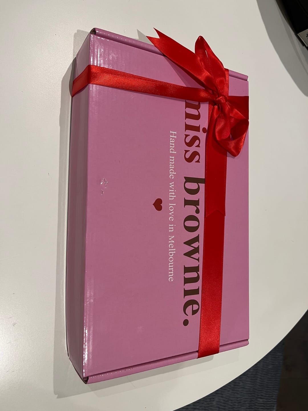 Customer photo review of Custom Love Brownie
