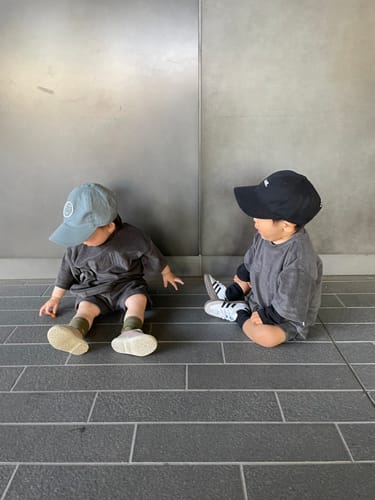 Customer photo review of Kids Terry Towel Set - Charcoal