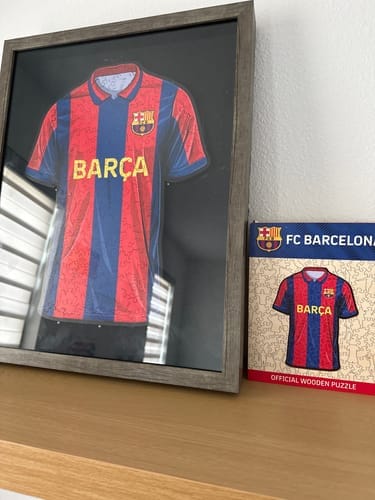 Customer photo review of FC Barcelona® Logo - Holzpuzzle