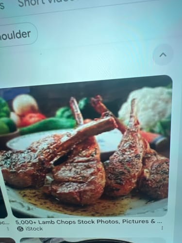 Customer photo review of Halal Goat Rib Chops