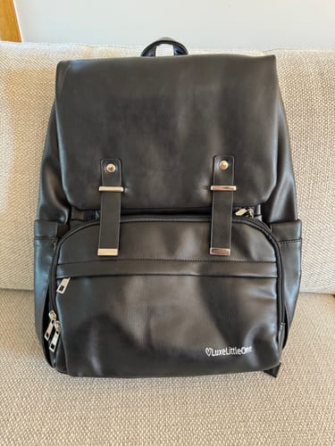 Customer photo review of LuxeLittleOne™ Leather Luxe Baby Bag