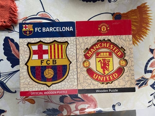 Customer photo review of FC Barcelona® Logo - Holzpuzzle