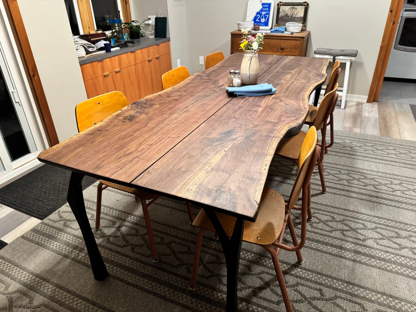 Customer photo review of Desk Legs 508 Faras 28H Modern Metal Table Legs