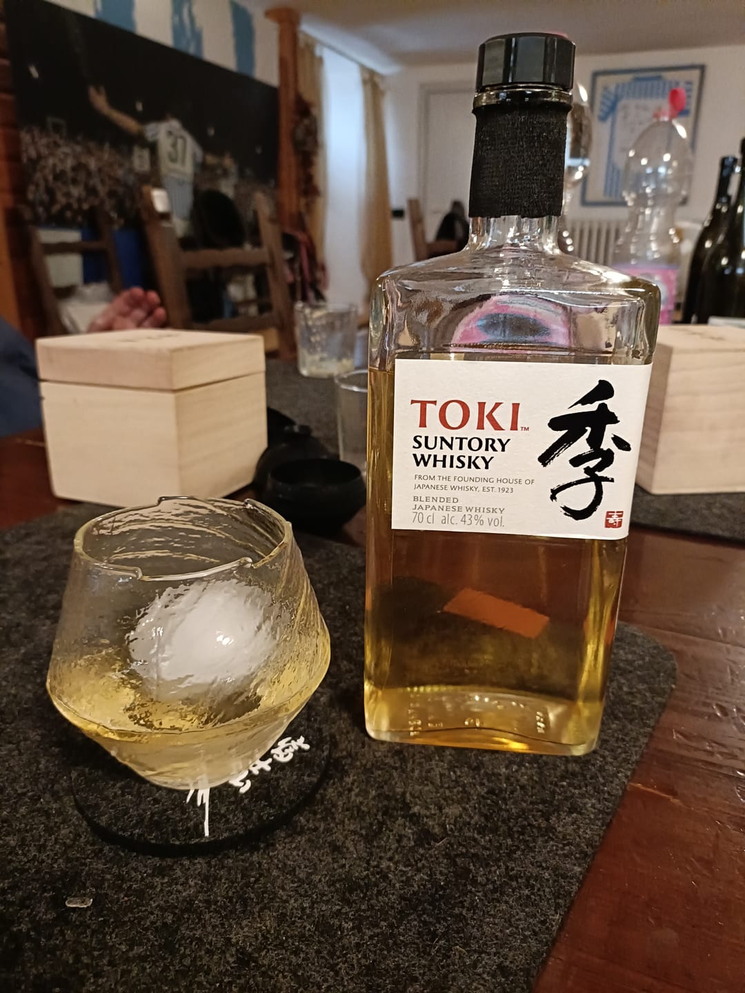 Customer photo review of Suisei - Handmade Japanese EDO Whiskey Glass