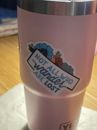 Customer photo review of You Are Capable of Amazing Things - Clear Sticker