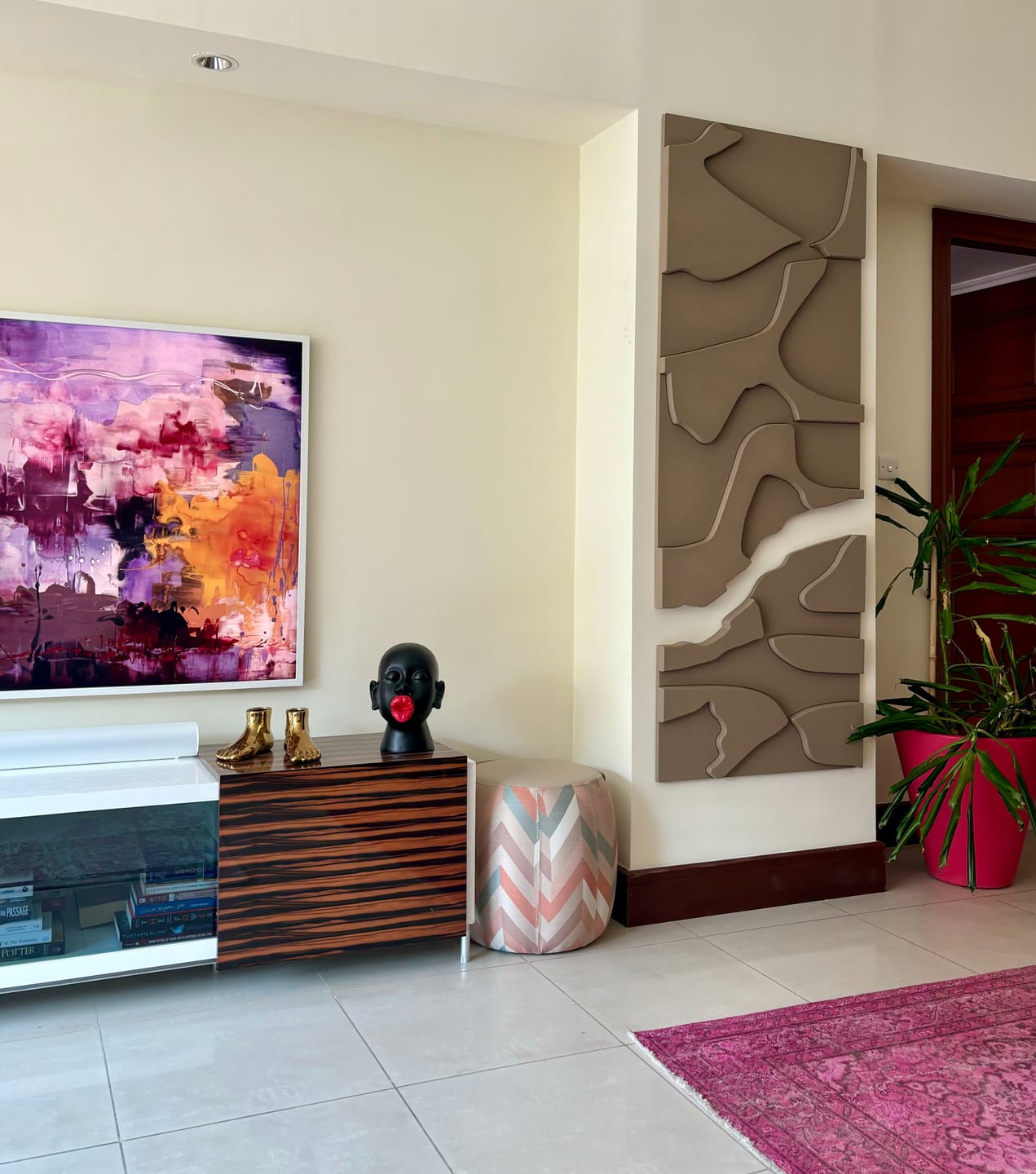 Customer photo review of Simple Installation for Wall Hanging Painting / Metal Artworks / Mirror Pm-Fix