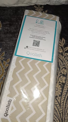 Customer photo review of Qoolish Pack of 4 White Stripes Drawer Organizer Boxes