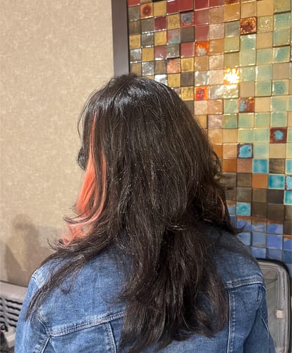 Customer photo review of Colour Pop Streaks Extensions