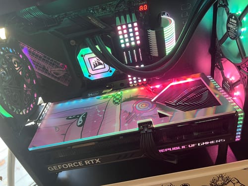 Customer photo review of Astrology Trip RGB GPU Backplate