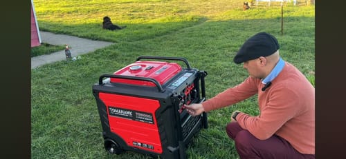 Customer photo review of Generador Inverter de 9.0Kw super silencioso, portatil y encendido inalambrico Modelo TG9000i Tomahawk Power