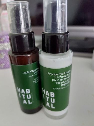 Customer photo review of Peptide Eye Cream 30ml