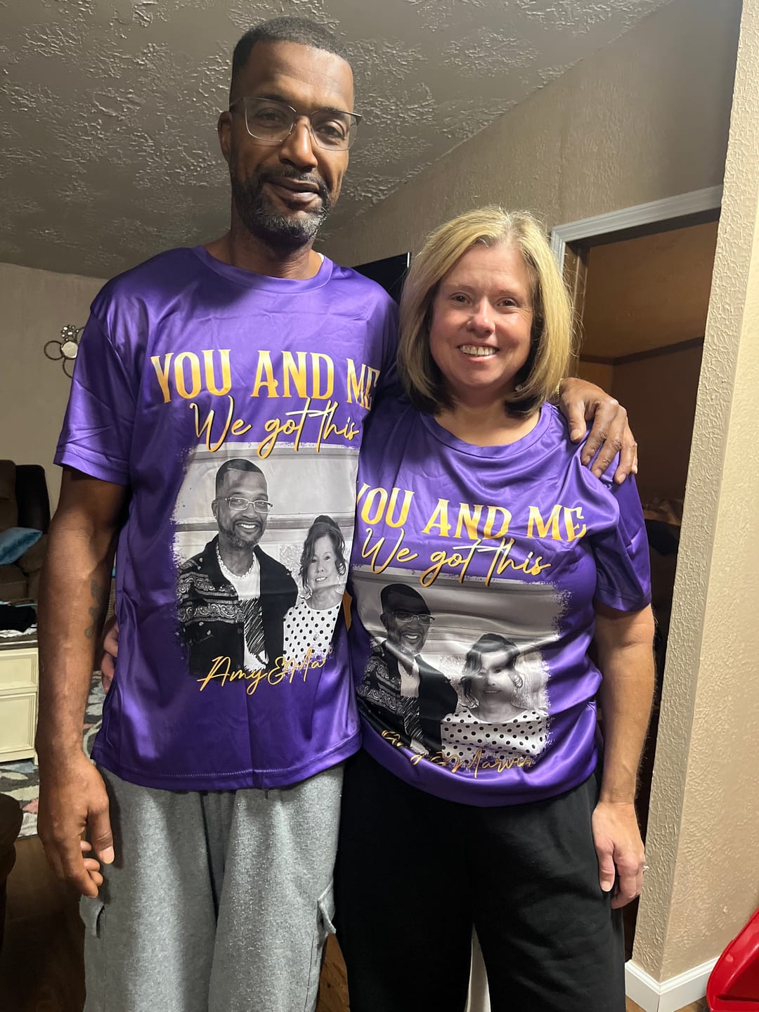 Customer photo review of You & Me We Got This Vintage 90s - Personalized Photo T-Shirt