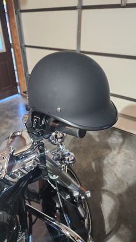 Customer photo review of Low Profile Reversible DOT Polo Helmet / Matte Black
