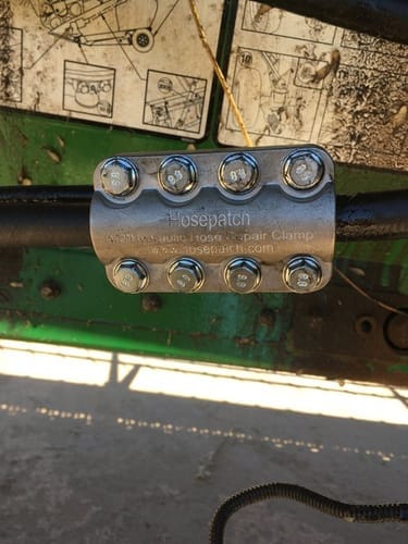 Customer photo review of Hydraulic Hose Repair Clamp Kit