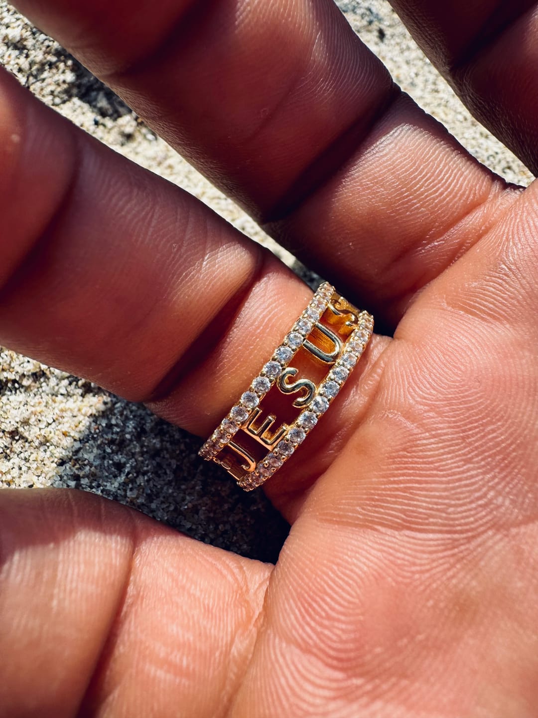 Customer photo review of Trinity Cross Ring