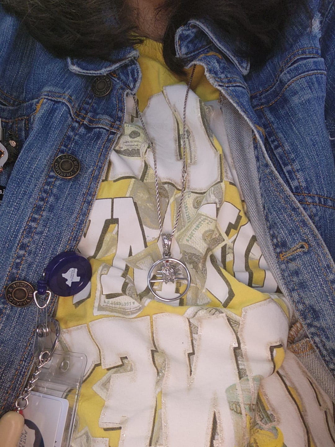 Customer photo review of ORBITUARY PENDANT
