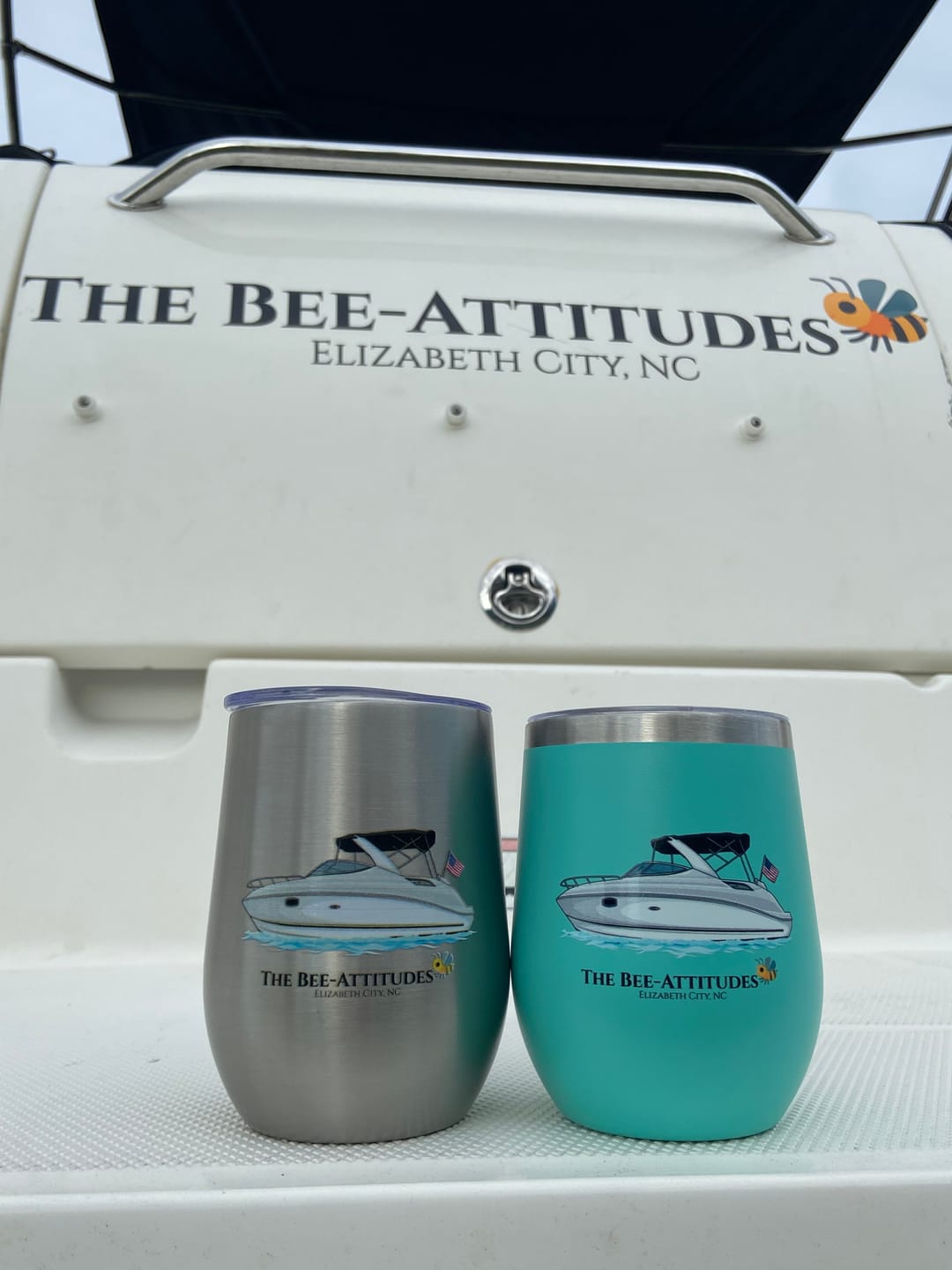 Customer photo review of Custom Wine Tumblers