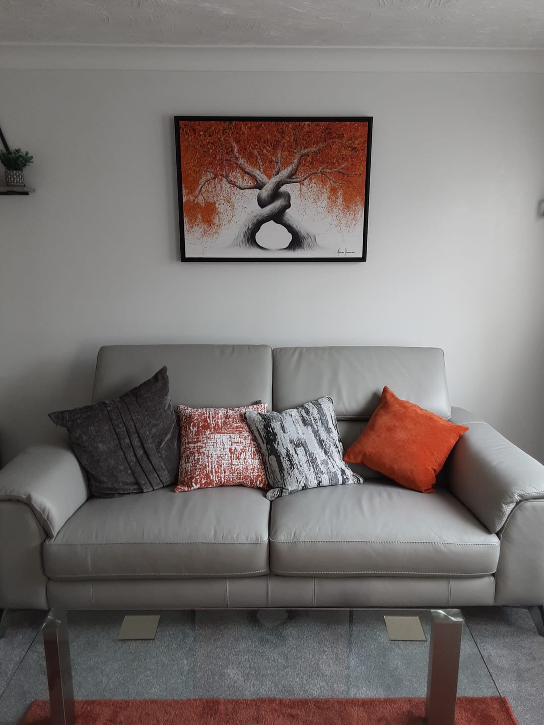 Customer photo review of Twisting Love Trees Canvas Print