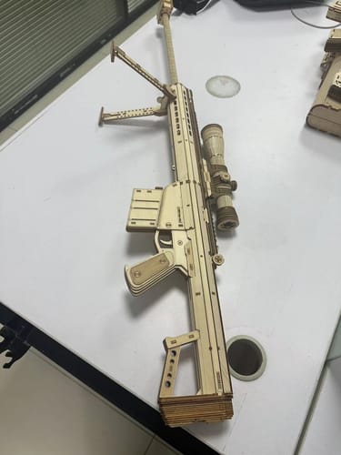 Customer photo review of Barrett Sniper Rifle 3D DIY Wood Crafts