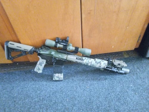 Customer photo review of Sniper FL3000 TACTICAL Green / IR Dot SIGHT Combo Fit Night Vision