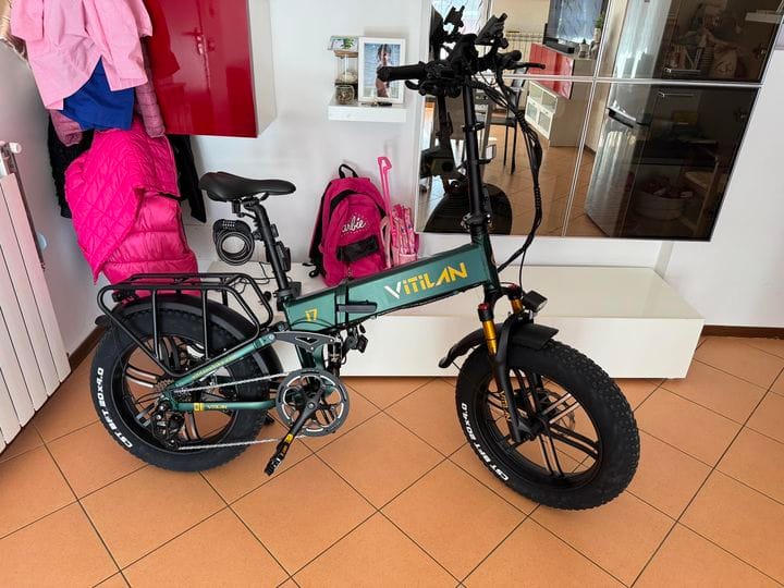 Customer photo review of I7 Pro Folding Full Suspension Electric Bike