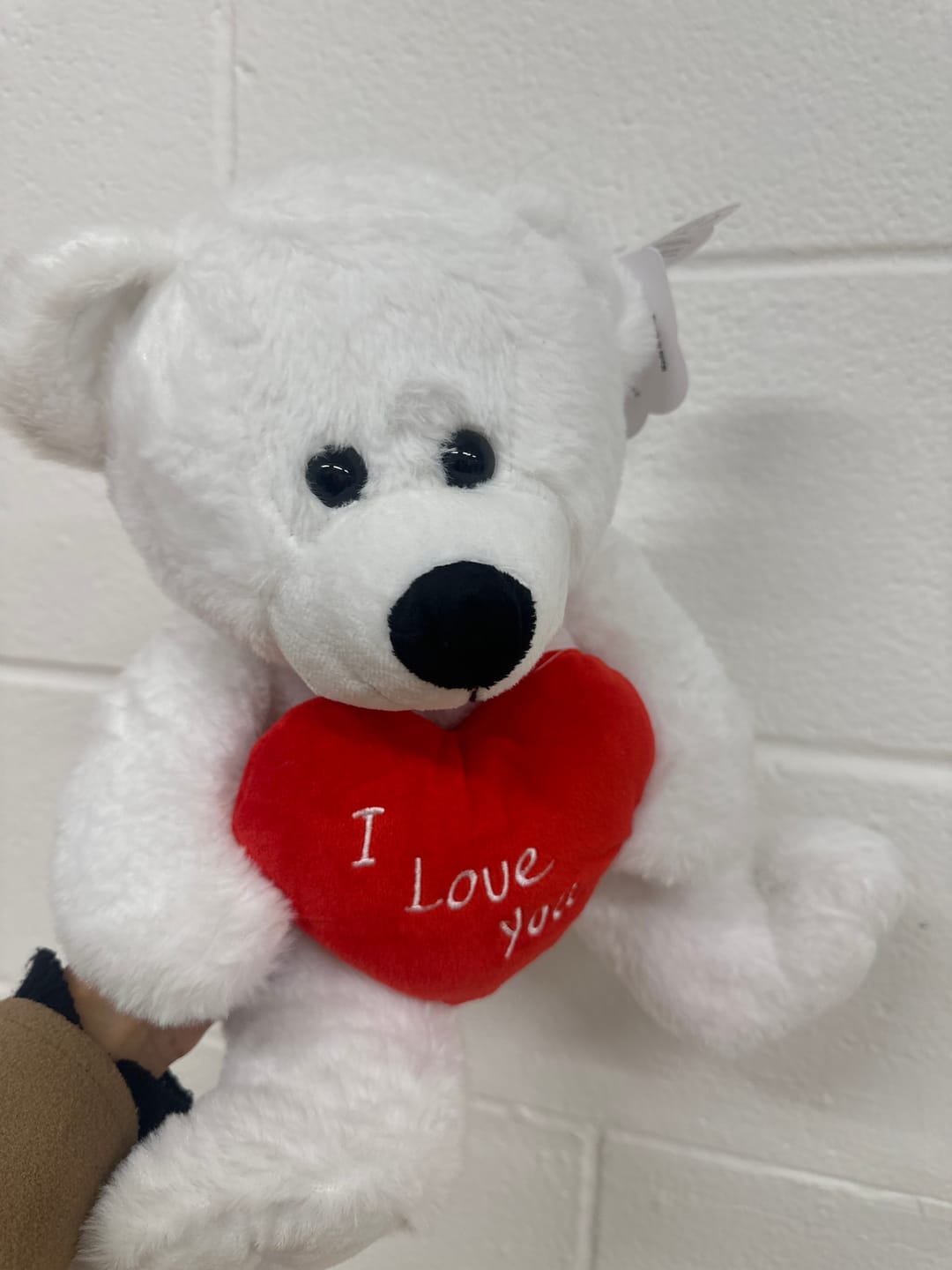 Customer photo review of I Love You White Bear 25cm