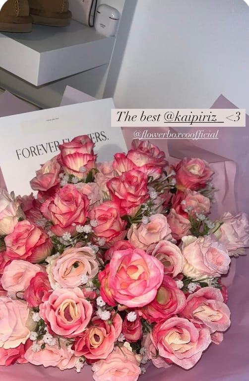 Customer photo review of Rosebud Pink Forever Bouquet
