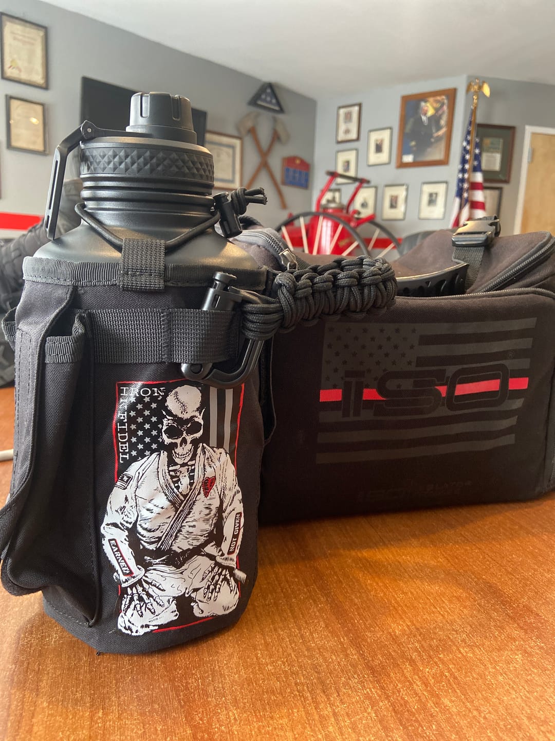 Customer photo review of Battle Bottle Sleeves - 64oz