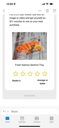 Customer photo review of Fresh Snapper Fillets