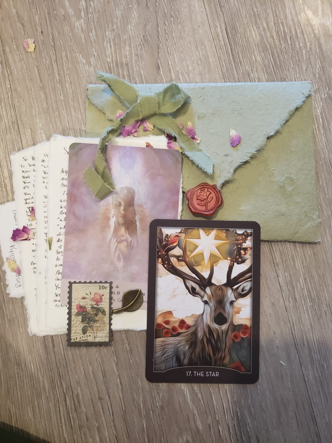Customer photo review of Persephone's Sacred Secrets ~ Two Card Pull & Angel Message | via Mailed Letter