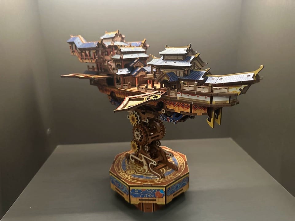 Customer photo review of Vintage Airship ヴィンテージ飛行船 3D Wooden Puzzle