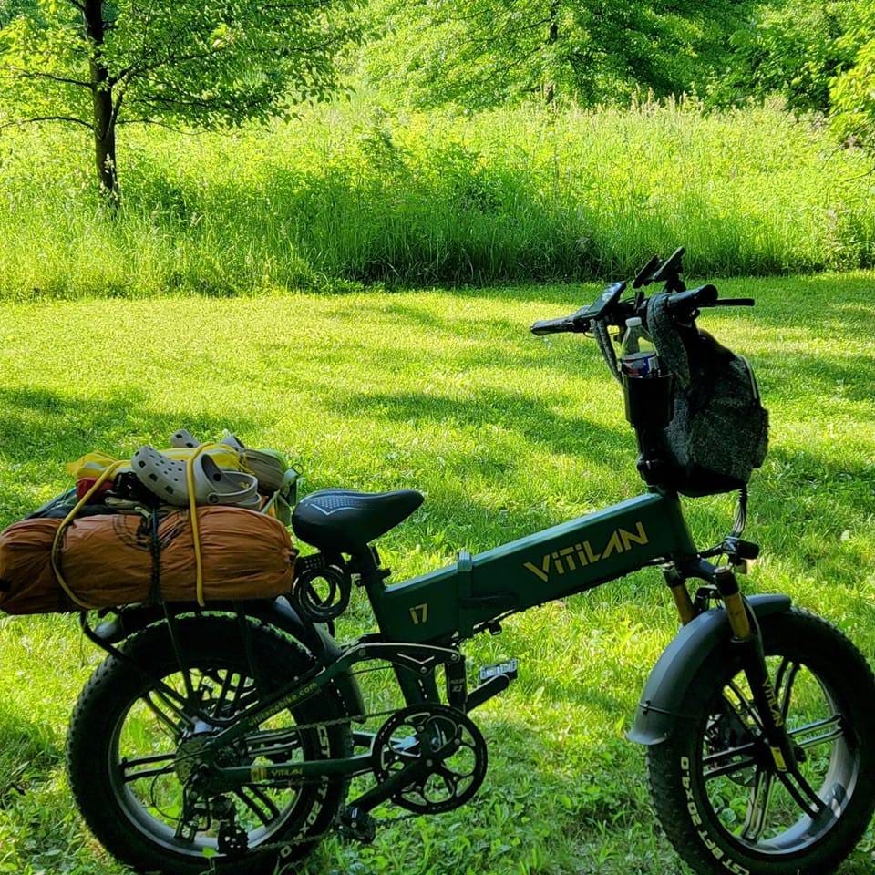 Customer photo review of I7 Pro Folding Full Suspension Electric Bike