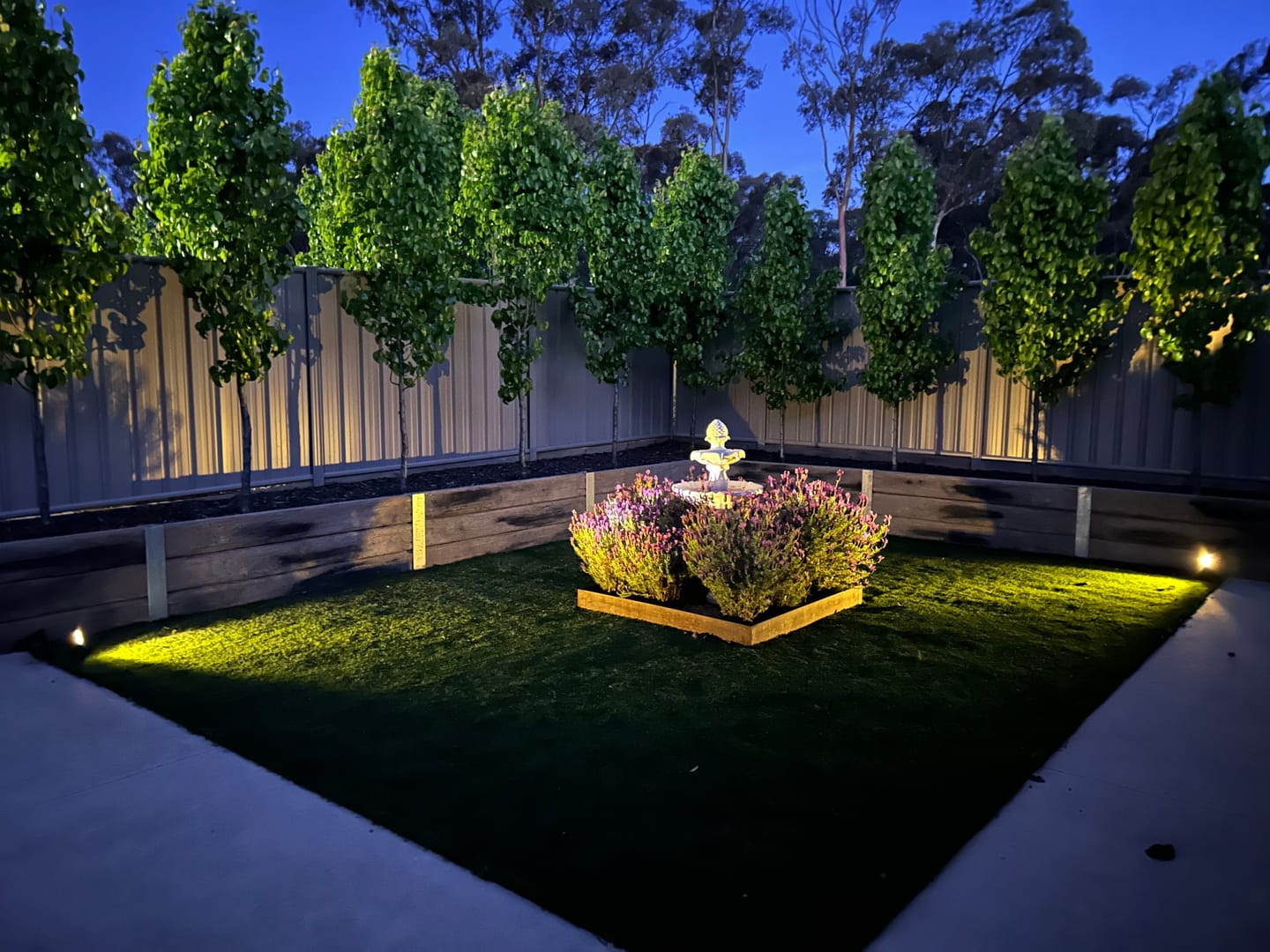 Customer photo review of Solar Ground Spotlights