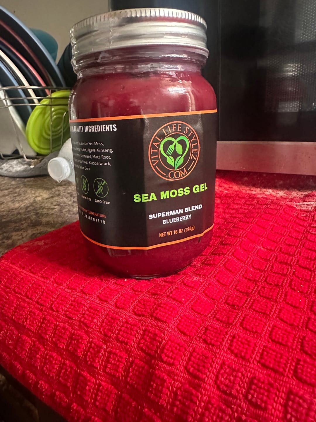 Customer photo review of SUPERMAN BLEND (Sea Moss/Ginseng/Tongkat Ali/Horny goatweed/Maca root/Lion's mane/Burdock root/Bladderwrack/Ashwagandha/Yellow doc)💪🏿🍆