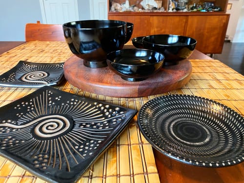 Customer photo review of Large Wood Five-Piece Nested Oryoki Set