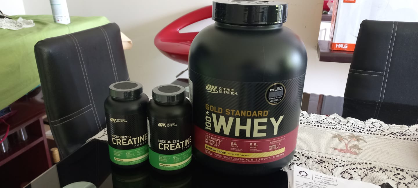 Customer photo review of Optimum Nutrition Gold Standard 100% Whey Proteina 5 Lb